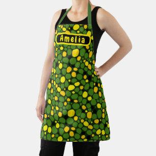 Abstract Custom Fun Vegetables Corn Peas Pattern Apron
