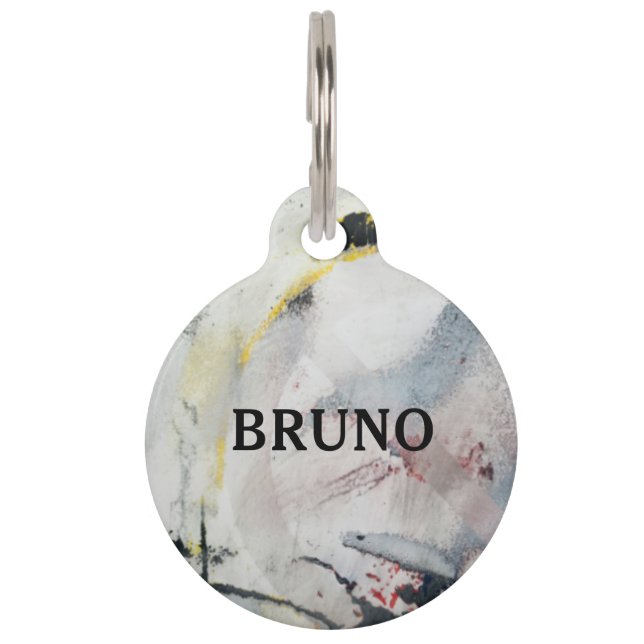 Abstract Customizeable Pet Tag (Front)
