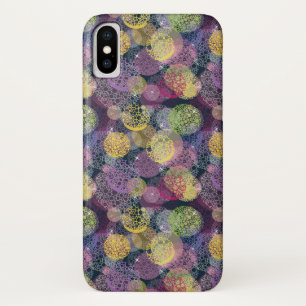 Abstract Cute Polka Dot Circle iPhone X Case