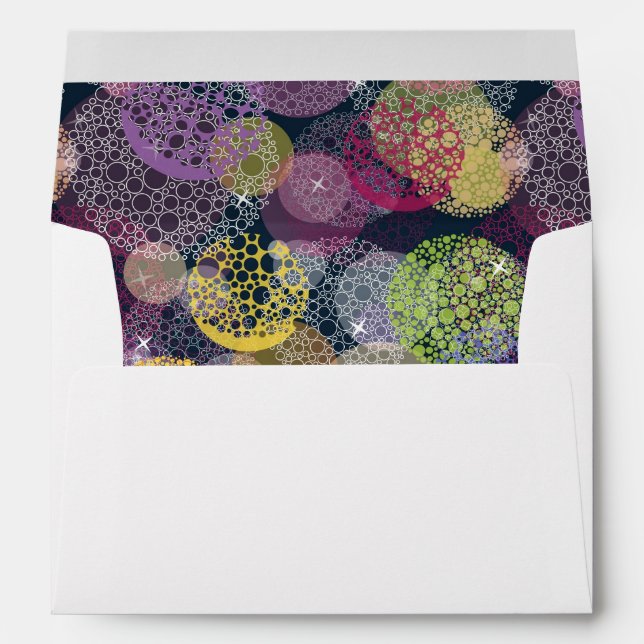 Abstract Cute Polka Dot Circle Envelopes (Back (Bottom))