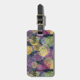 Abstract Cute Polka Dot Circle Luggage Tag