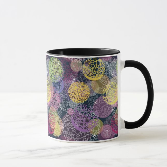 Abstract Cute Polka Dot Circle Mug (Right)