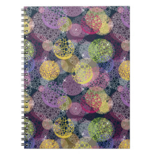 Abstract Cute Polka Dot Circle Notebook