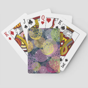 Abstract Cute Polka Dot Circle Playing Cards