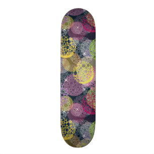 Abstract Cute Polka Dot Circle Skateboard