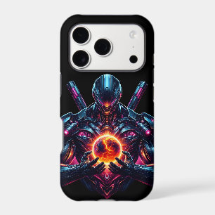 Abstract Cyber Cosmic Guardian Futuristic Robot