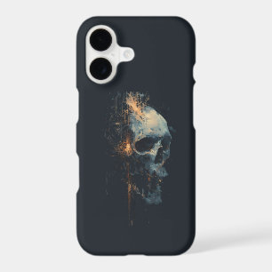 Abstract Cyberpunk Digital Skull Phone Case