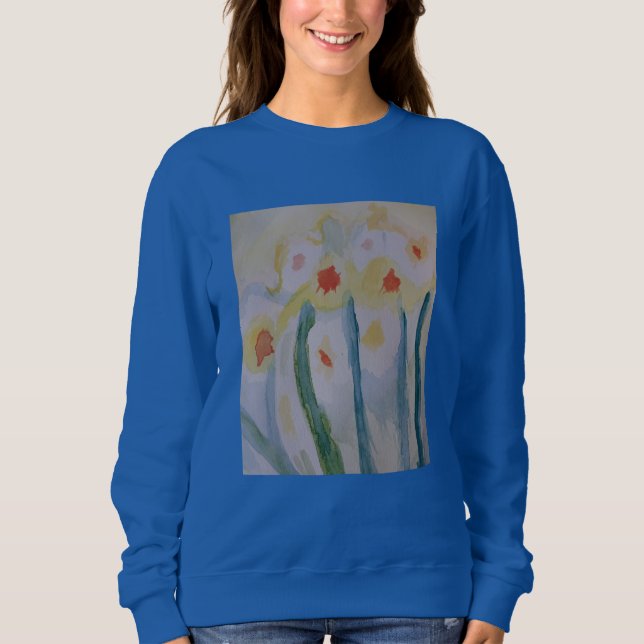 Abstract Daffodils Sweatshirt (Front)