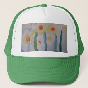 Abstract Daffodils Trucker Hat