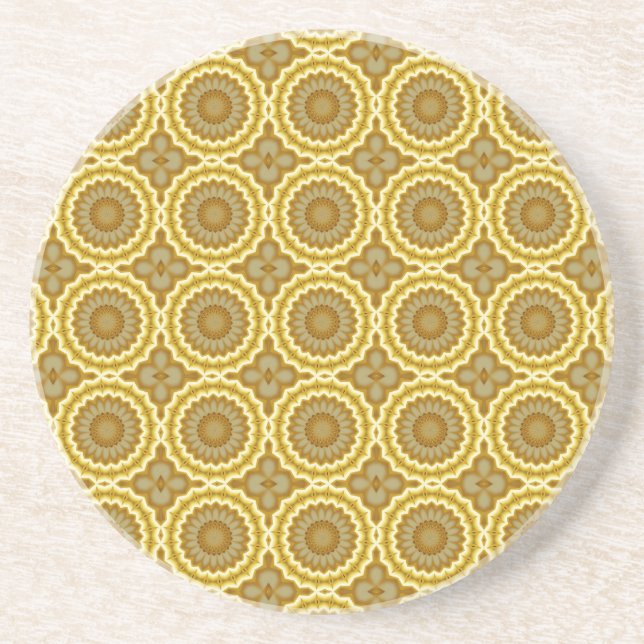 Abstract Daisies Coaster (Front)