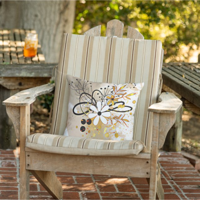 Abstract daisies cushion (Chair)