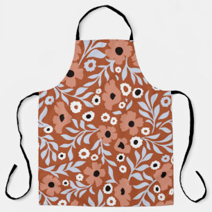 Abstract daisy flowers vintage background. Small s Apron