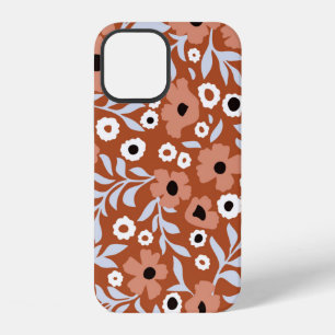Abstract daisy flowers vintage background. Small s iPhone 12 Case