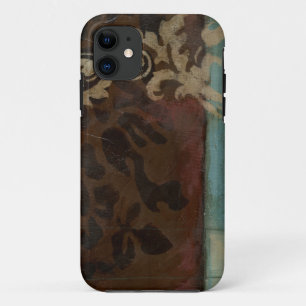 Abstract Damask Tapestry by Jennifer Goldberger iPhone 11 Case