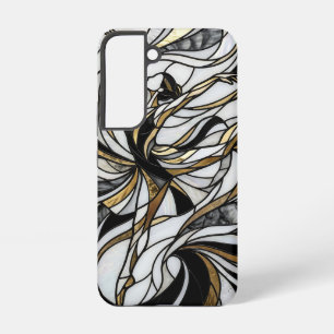 Abstract Dancer Gold Monochrome Samsung Cases
