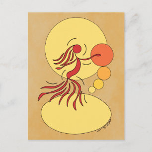 Abstract Dancer Postcard