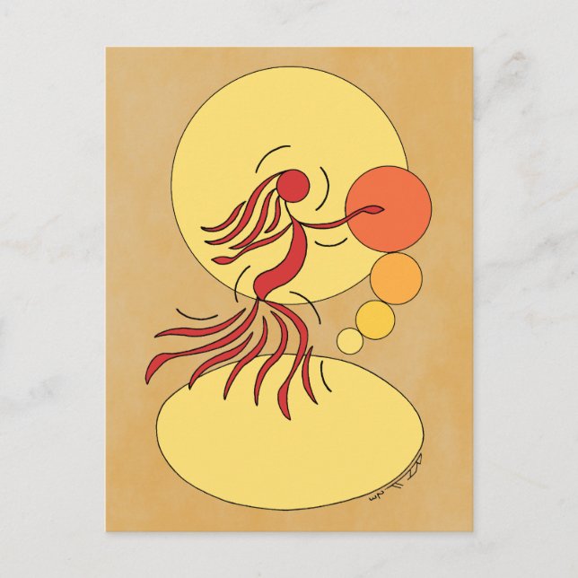 Abstract Dancer Postcard (Front)