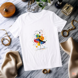 Abstract Dancer T-Shirt Colourful Artistic Move Tri-Blend Shirt