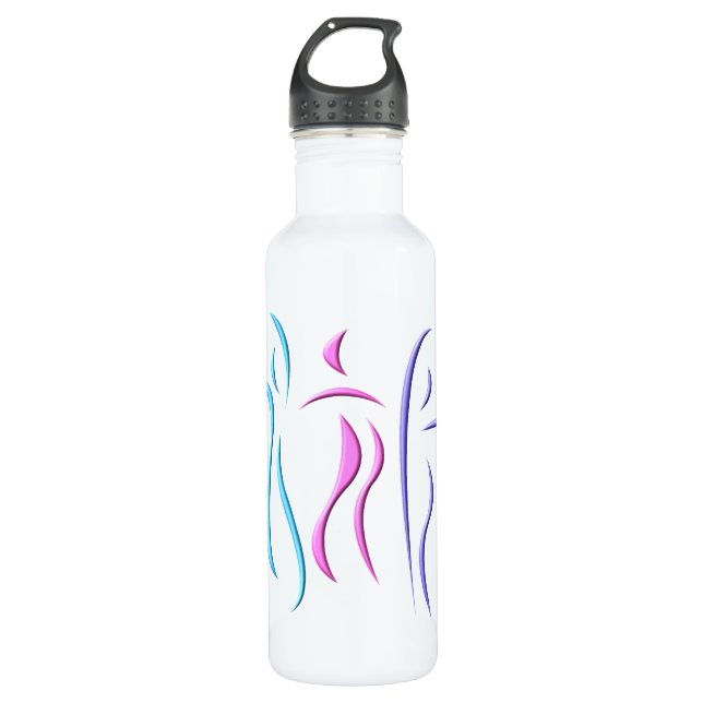 Abstract Dancers 710 Ml Water Bottle (Front)