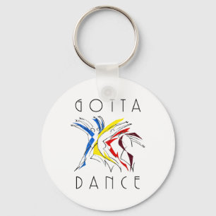 Abstract Dancers Dancing - Dance Lover Artwork Key Ring