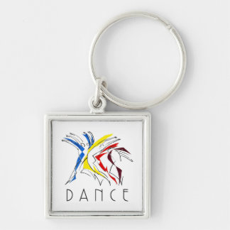 Abstract Dancers Dancing - Dance Lover Artwork Key Ring