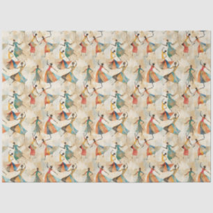 Abstract dancers tissue paper