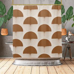 Abstract Dandelion Boho shower curtain