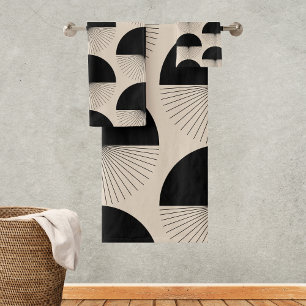 Abstract Dandelion Handtücher Boho Style Bath Towel Set