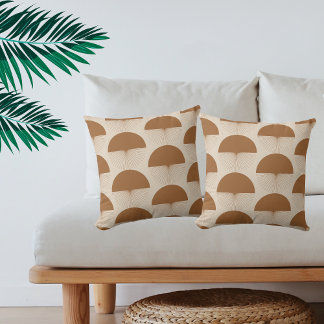 Abstract Dandelion Kissen Terracotta Boho Cushion