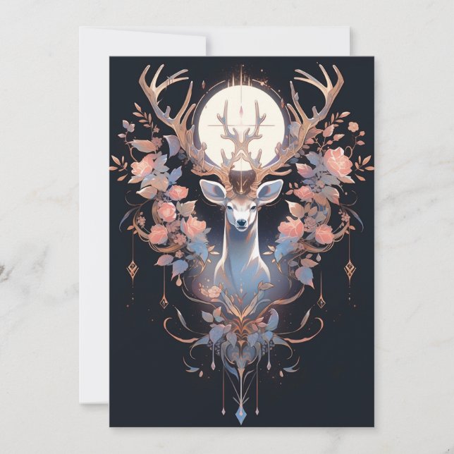 Abstract Dark Christmas Cards (Front)