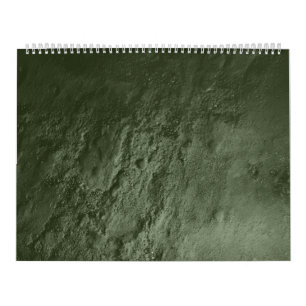Abstract Dark Green Grunge Wall Texture Calendar