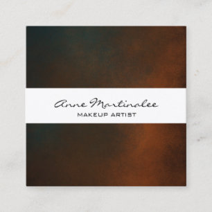 Abstract dark grunge square business card
