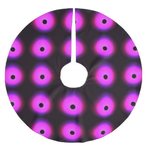 Abstract Dark Pink: Glowing Seamless Brushed Polyester Tree Skirt