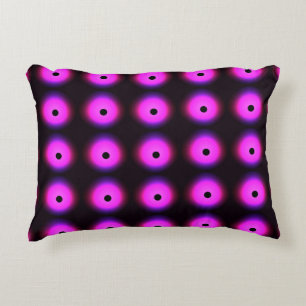 Abstract Dark Pink: Glowing Seamless Decorative Cushion