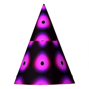 Abstract Dark Pink: Glowing Seamless Party Hat
