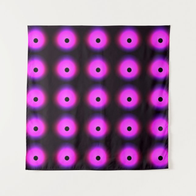 Abstract Dark Pink: Glowing Seamless Tapestry (Front)