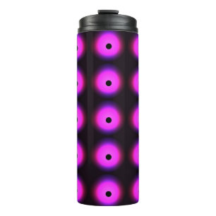 Abstract Dark Pink: Glowing Seamless Thermal Tumbler