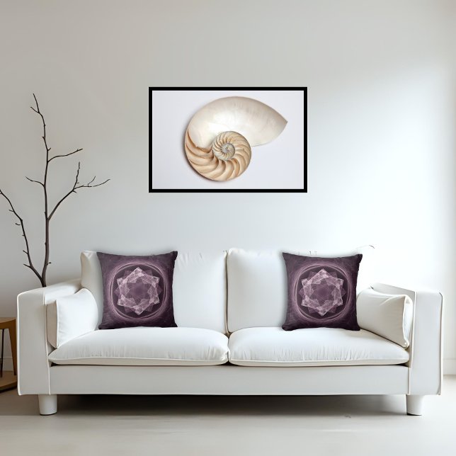 Abstract Dark Purple Fractal Cushion (Creator Uploaded)