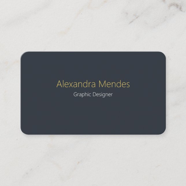 Abstract Dark Shape Business Card (Front)