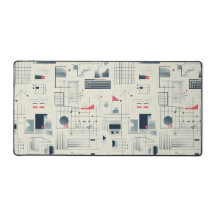 Abstract Data Visualization Desk Mat
