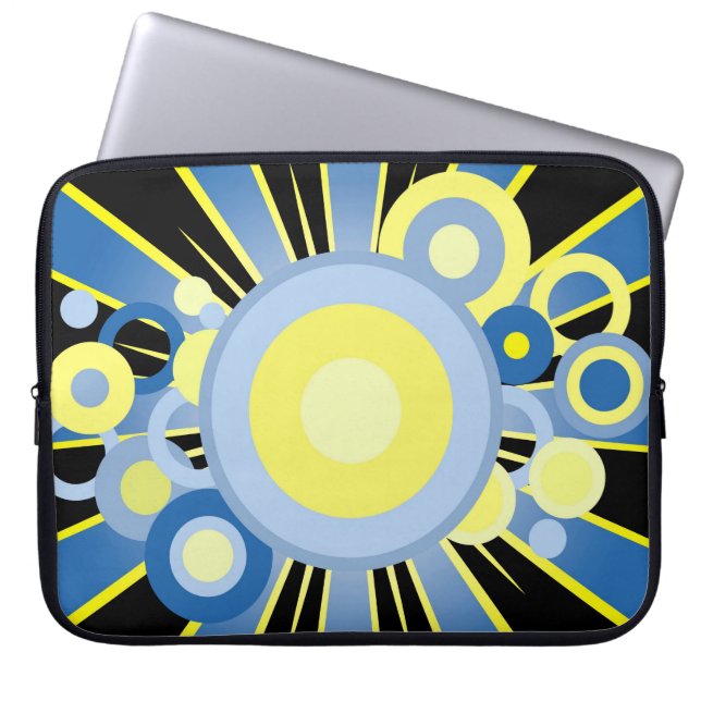 Abstract decoration laptop sleeve (Front)