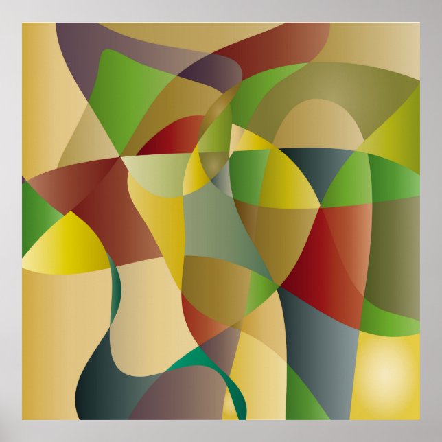 Abstract decorative colorful backgroundabstract,ab poster (Front)
