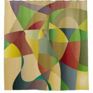 Abstract decorative colorful backgroundabstract,ab shower curtain