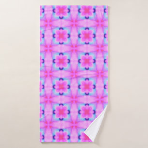 Abstract decorative geometric kaleidoscope texture bath towel