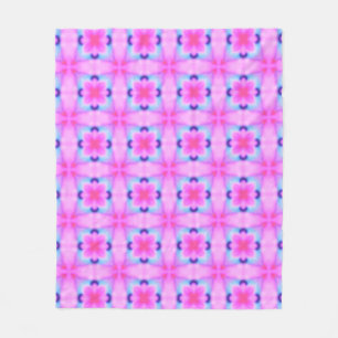 Abstract decorative geometric kaleidoscope texture fleece blanket