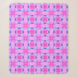 Abstract decorative geometric kaleidoscope texture sherpa blanket