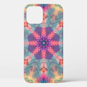 Abstract decorative multicolored texture. Bright f iPhone 12 Case