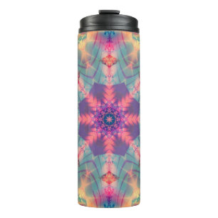 Abstract decorative multicolored texture. Bright f Thermal Tumbler