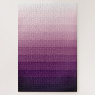 Abstract Deep Purple Gradient Colour Ombre Jigsaw Puzzle