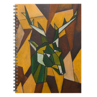 Abstract Deer Spiral Notebook